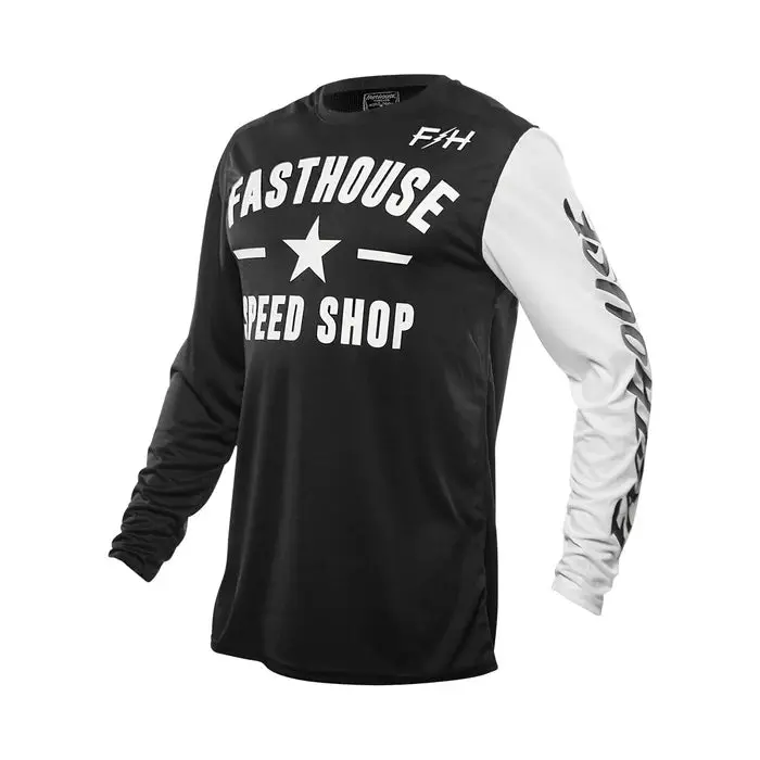 Fasthouse Carbon Jersey - Youth - Black-White 1