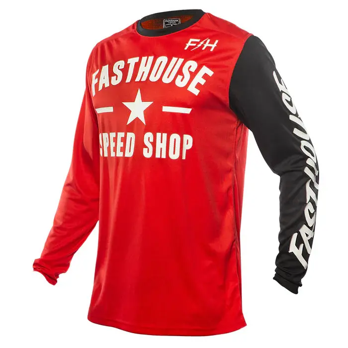 Fasthouse Carbon Jersey - Youth - Red 1