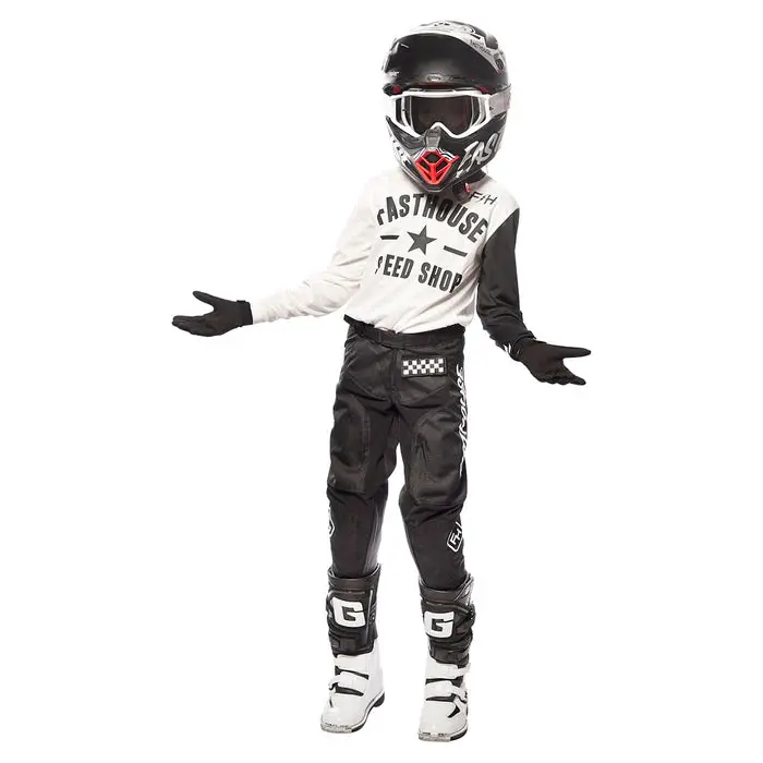 Fasthouse Carbon Jersey - Youth - White 3