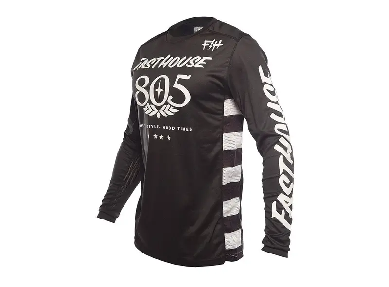 Fasthouse Classic 805 Long Sleeve Mtb Jersey - Black 1
