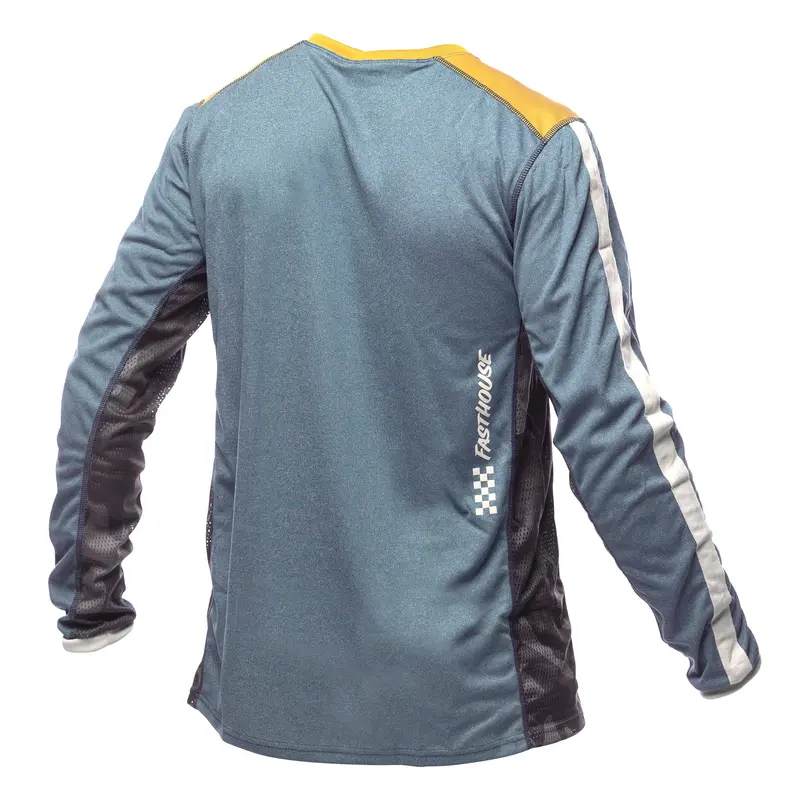 Fasthouse Classic Acadia Long Sleeve Mtb Jersey - Heather Indigo 2