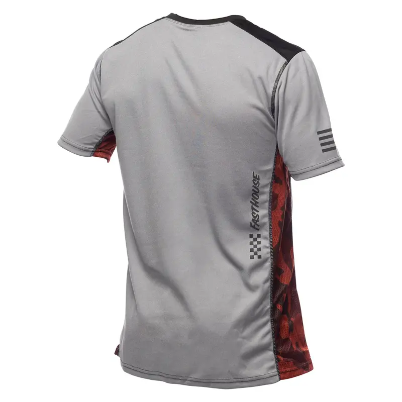 Fasthouse Classic Acadia Short Sleeve Mtb Jersey - Heather Gray 2