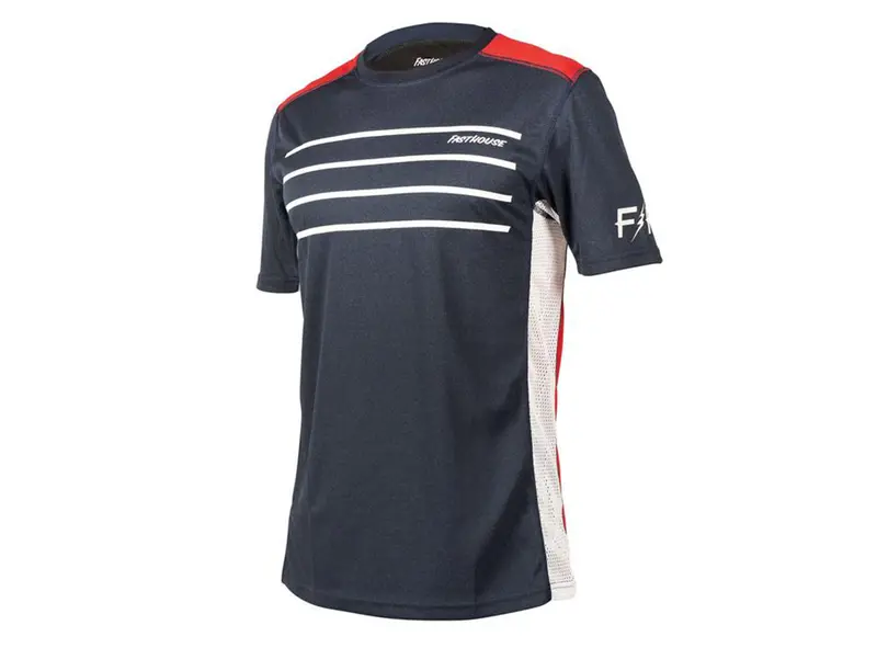 Fasthouse Classic Cartel Short Sleeve Mtb Jersey - Heather Navy 1
