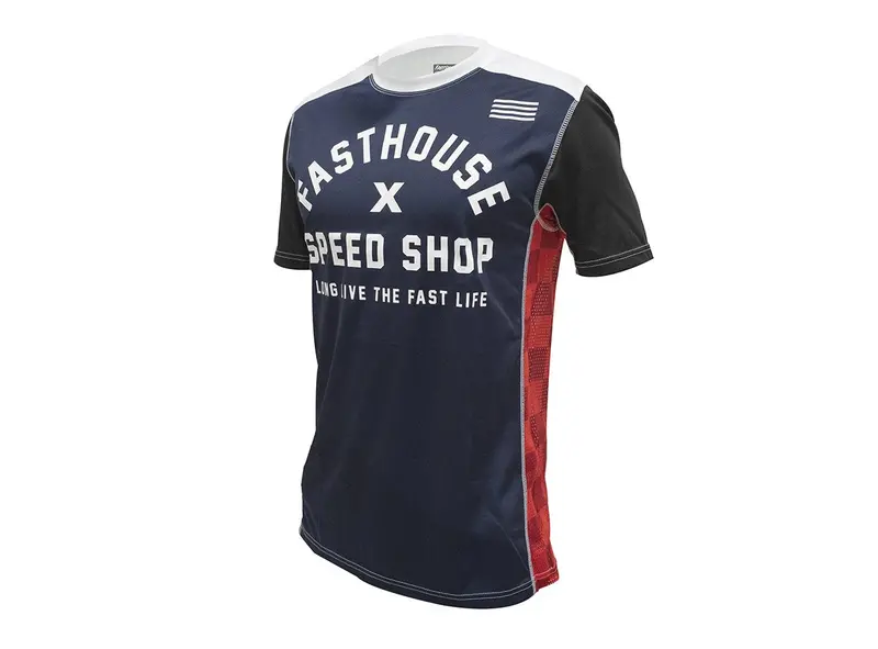 Fasthouse Classic Heritage Short Sleeve Mtb Jersey - Navy 1