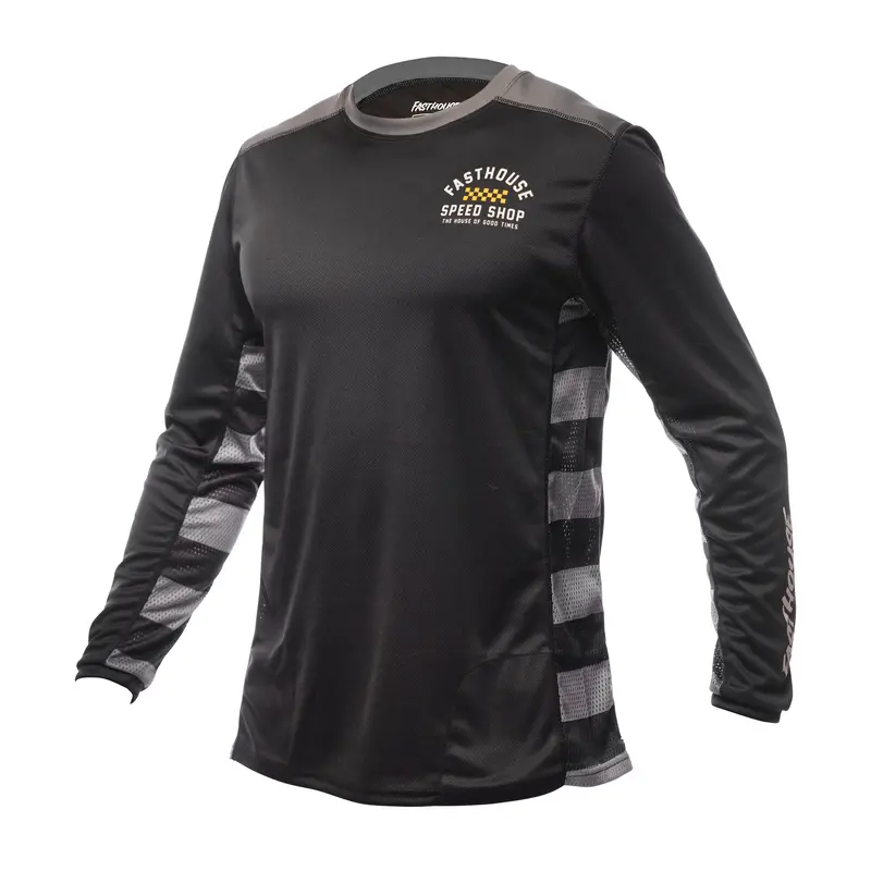 Fasthouse Classic Outland Long Sleeve Mtb Jersey - Black 1