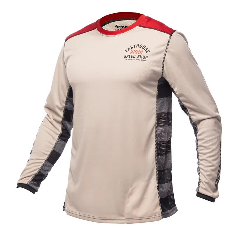 Fasthouse Classic Outland Long Sleeve Mtb Jersey - Cream 1