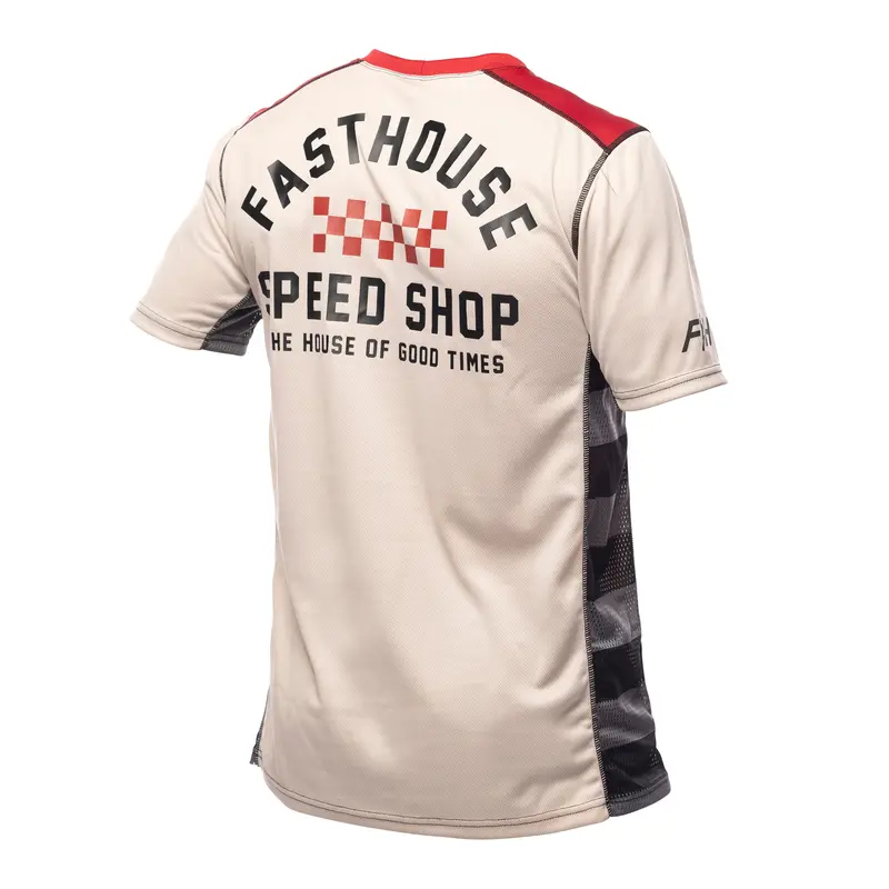 Fasthouse Classic Outland Short Sleeve Mtb Jersey - Cream 2