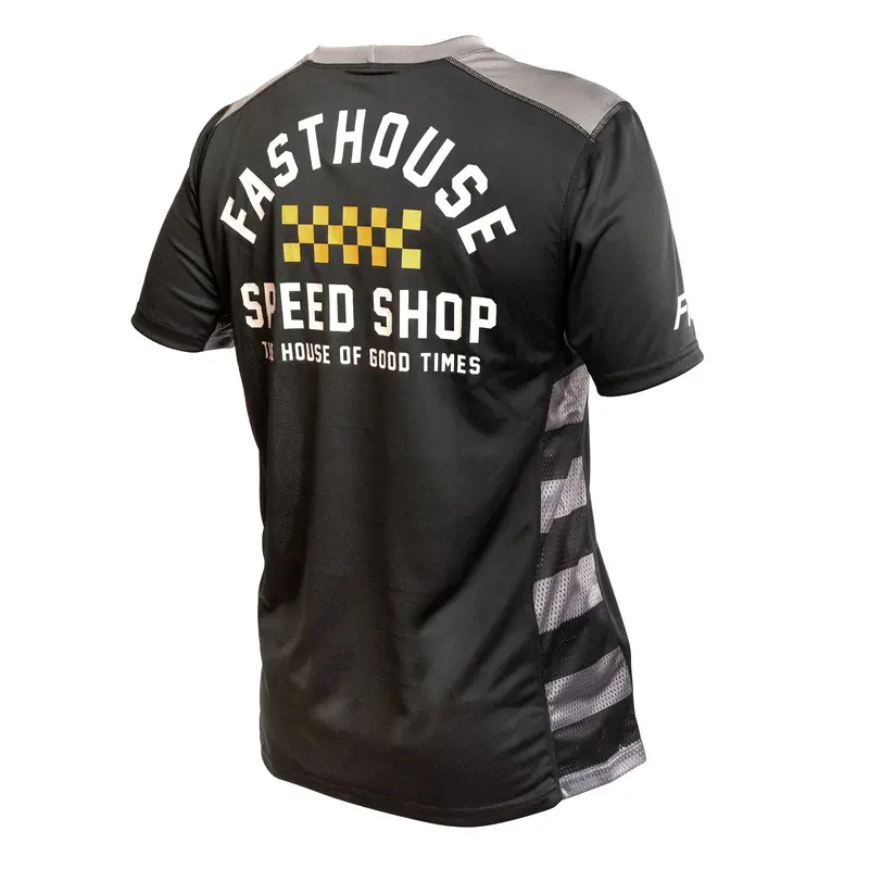 Fasthouse Classic Outland Short Sleeve Mtb Jersey - Youth - Black 2