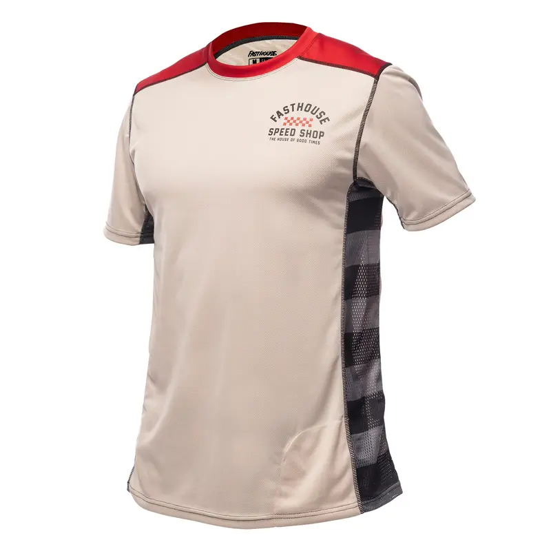 Fasthouse Classic Outland Short Sleeve Mtb Jersey - Youth - Cream 1