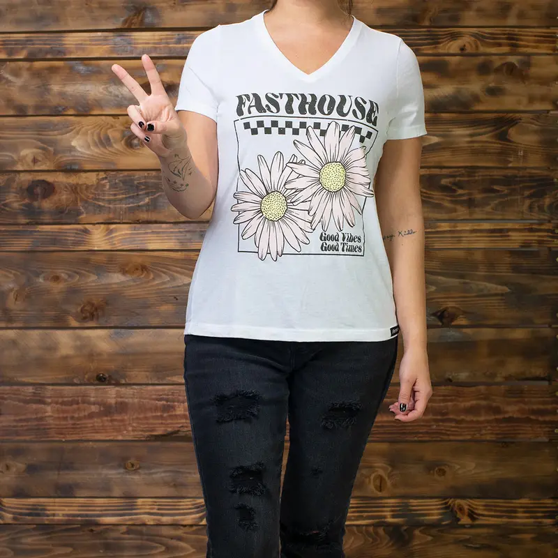 Fasthouse Daydreamer Tee - Womens - Vintage White 2