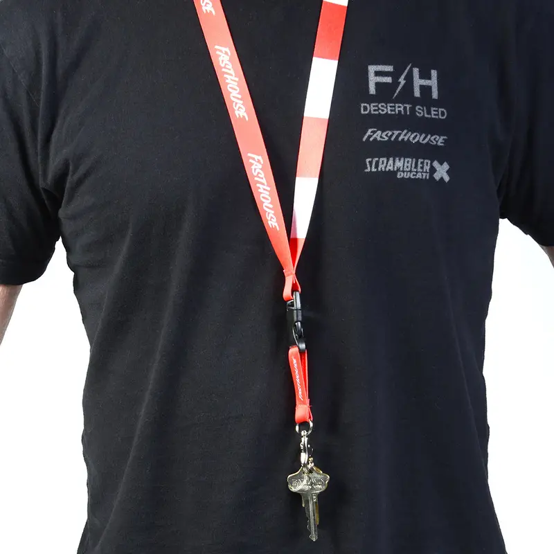 Fasthouse Division Lanyard - Red 2
