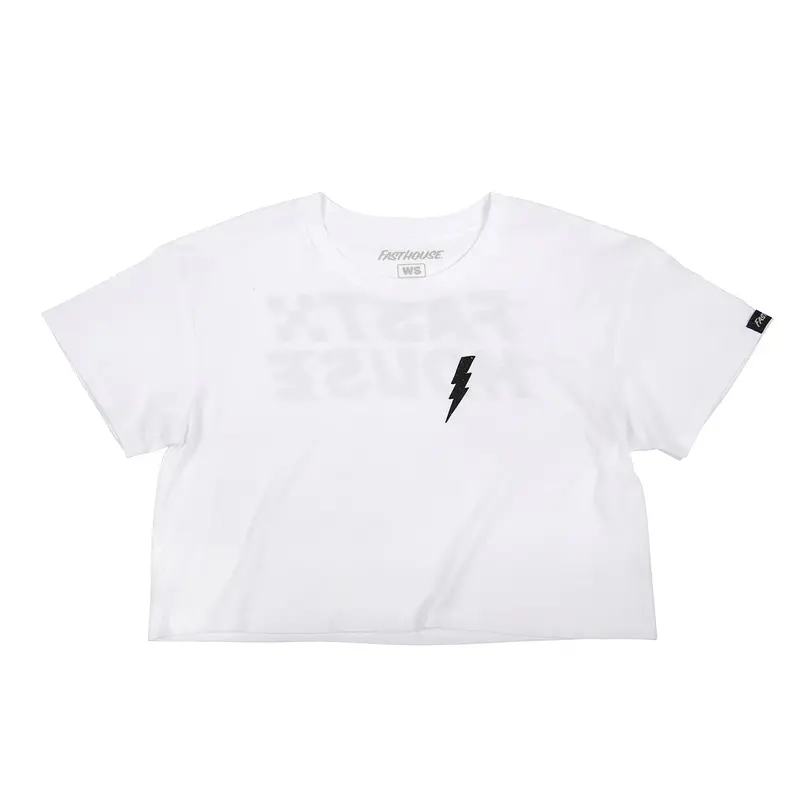 Fasthouse Drift Crop Tee - Womens - White 1