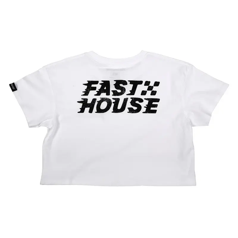 Fasthouse Drift Crop Tee - Womens - White 2