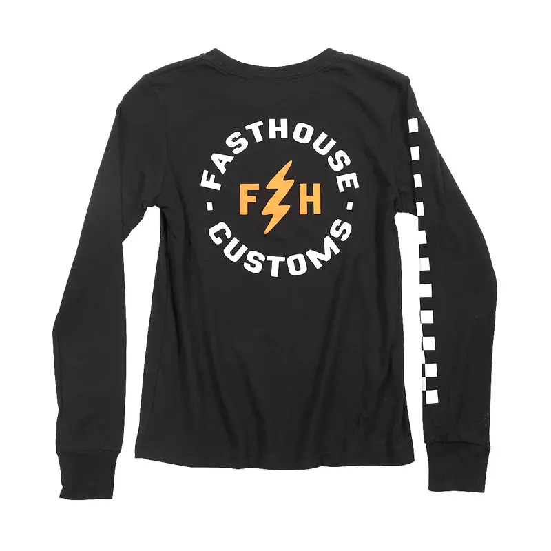 Fasthouse Easy Rider Long Sleeve Tee - Youth - Black 1