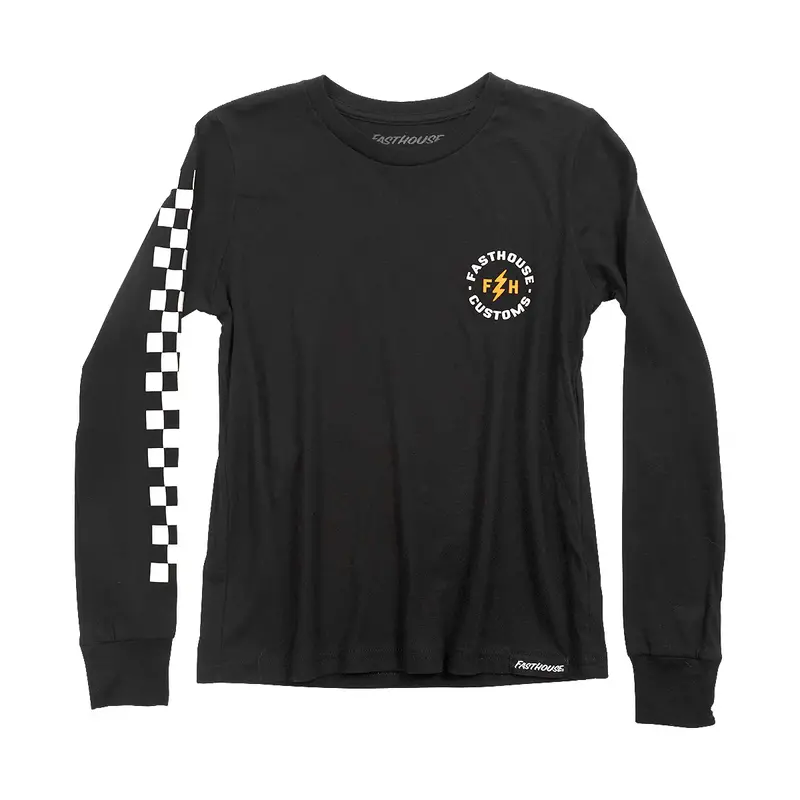 Fasthouse Easy Rider Long Sleeve Tee - Youth - Black 2