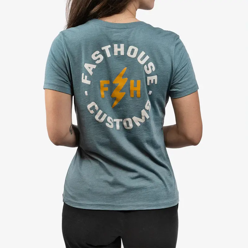 Fasthouse Easy Rider Tee - Womens - Heather Slate 3