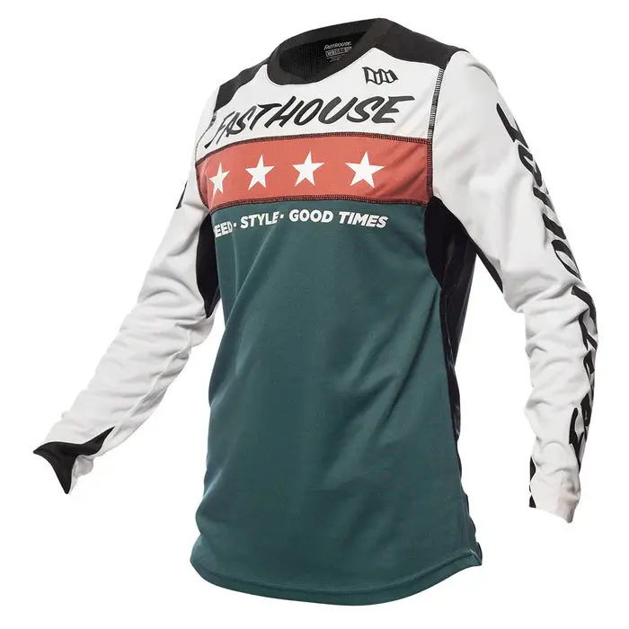 Fasthouse Elrod Astre Jersey - Womens - White-Slate 1
