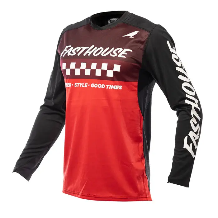 Fasthouse Elrod Jersey - Black-Red 1