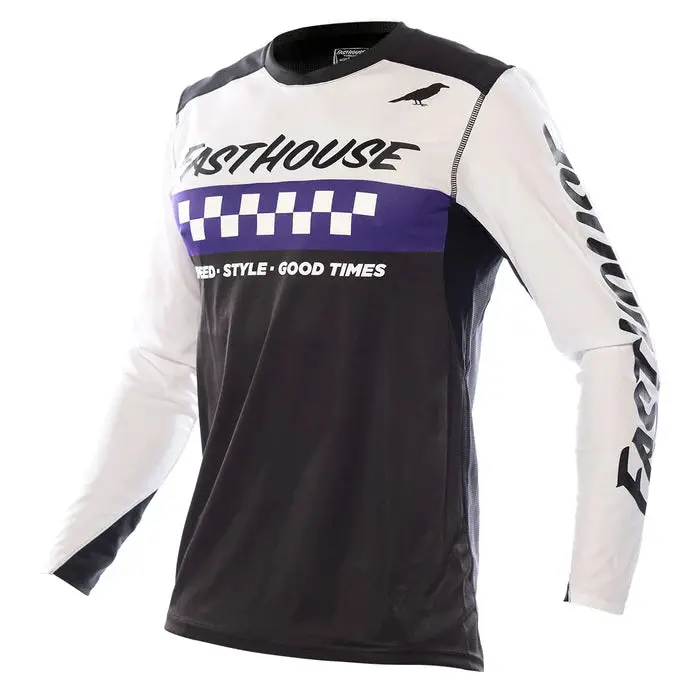 Fasthouse Elrod Jersey - White-Purple 1