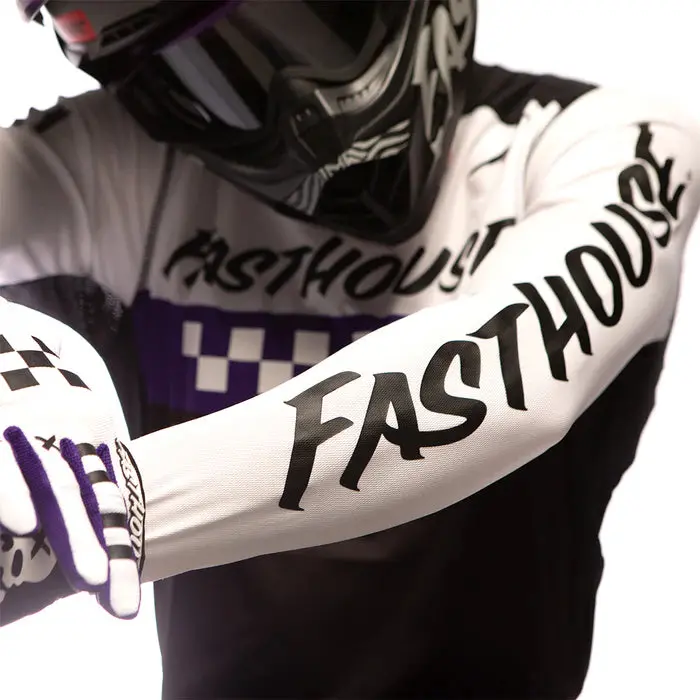 Fasthouse Elrod Jersey - White-Purple 5