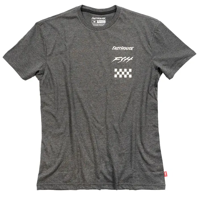 Fasthouse Evoke Short Sleeve Tech Tee - Charcoal Heather 1