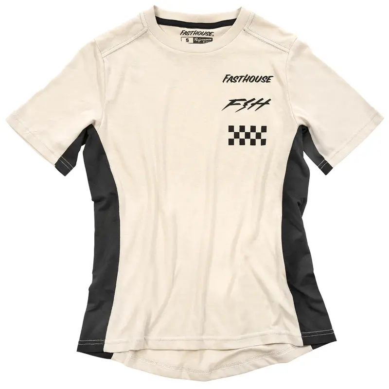 Fasthouse Evoke Short Sleeve Tech Tee - Womens - Cream 1