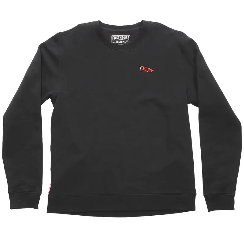 Fasthouse Flag Crew Neck Pullover - Black 1