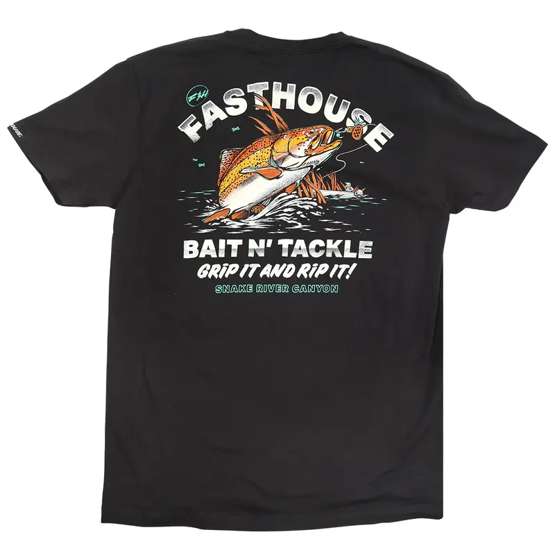 Fasthouse Gone Fishin Tee - Black 1