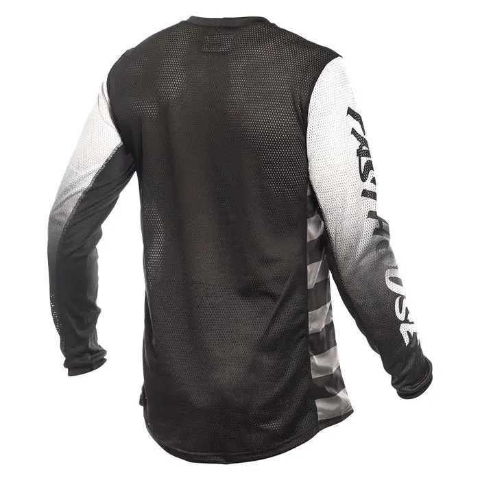 Fasthouse Grindhouse Air Cooled Asher Jersey - White-Black 2