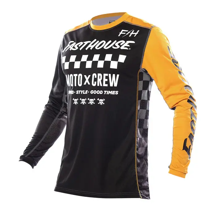 Fasthouse Grindhouse Alpha Jersey - Black-Amber 1