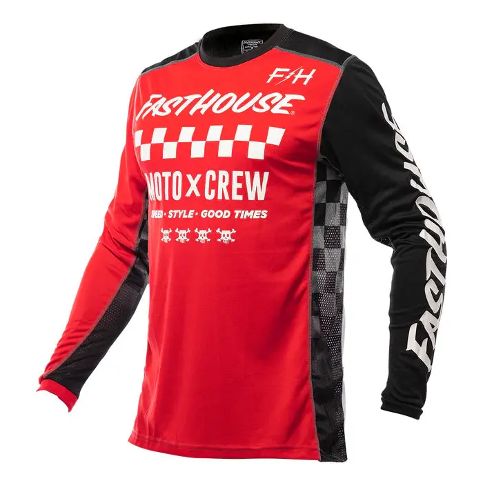 Fasthouse Grindhouse Alpha Jersey - Red-Black 1