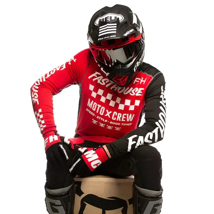 Fasthouse Grindhouse Alpha Jersey - Red-Black 3