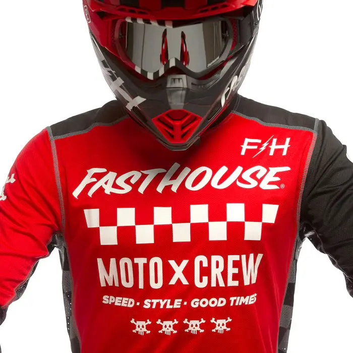 Fasthouse Grindhouse Alpha Jersey - Red-Black 5