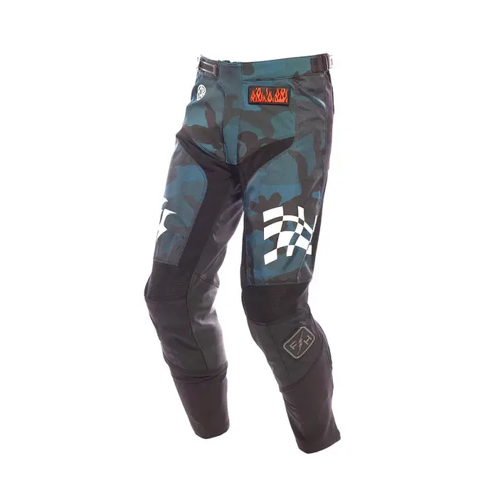 Fasthouse Grindhouse Bereman Pant - Youth - Blue-Camo 1