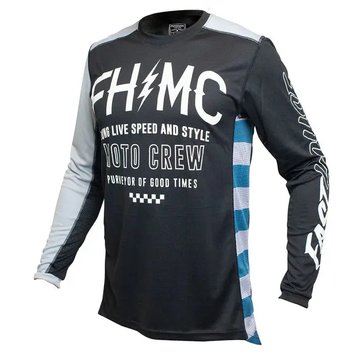 Fasthouse Grindhouse Cypher Jersey - Black-Silver 1