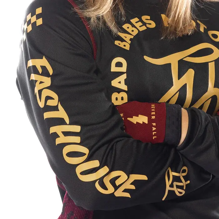 Fasthouse Grindhouse Golden Script Jersey - Girls - Black 3