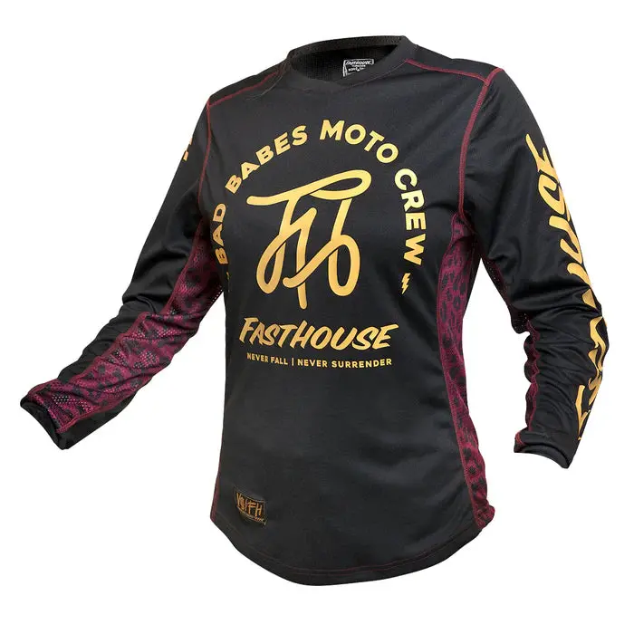 Fasthouse Grindhouse Golden Script Jersey - Womens - Black 1