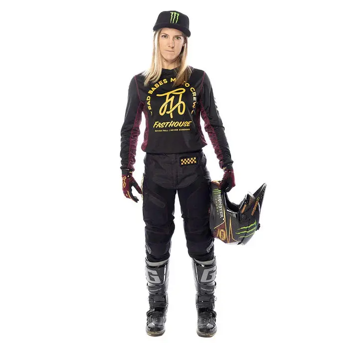 Fasthouse Grindhouse Golden Script Jersey - Womens - Black 3
