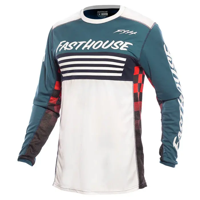 Fasthouse Grindhouse Omega Jersey - Indigo-White 1