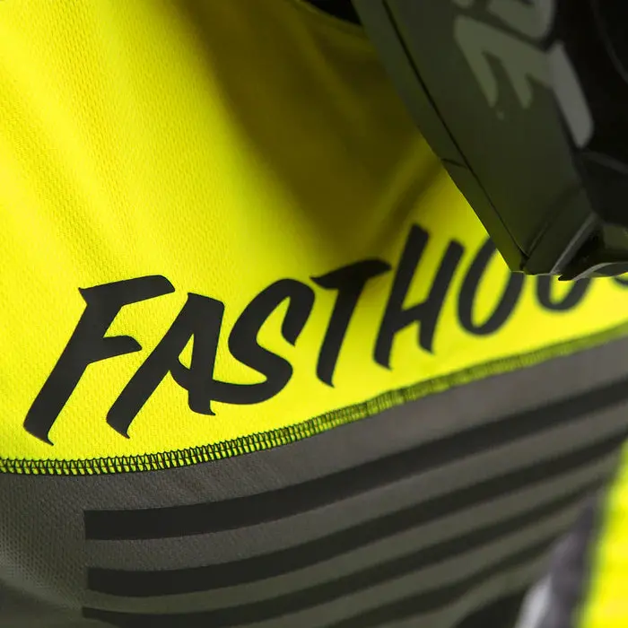 Fasthouse Grindhouse Omega Jersey - Youth - High Viz-Black 2