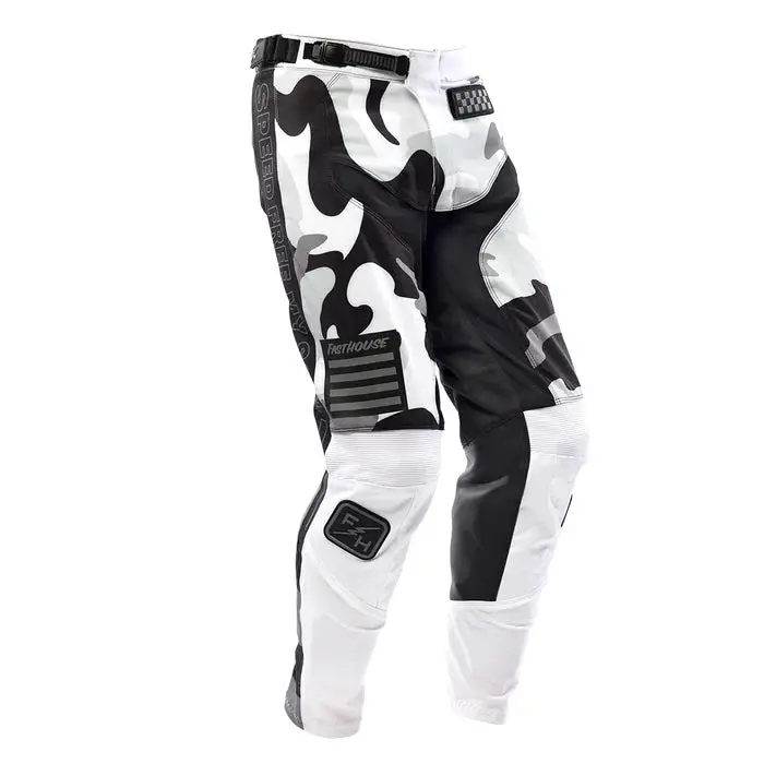 Fasthouse Grindhouse Riot Pant - Youth - White-Black 2