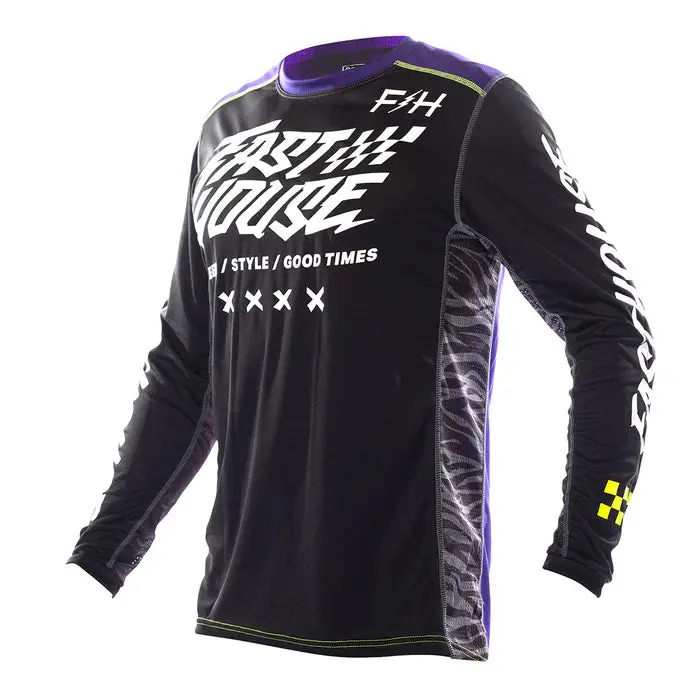 Fasthouse Grindhouse Rufio Jersey - Black-Purple 1