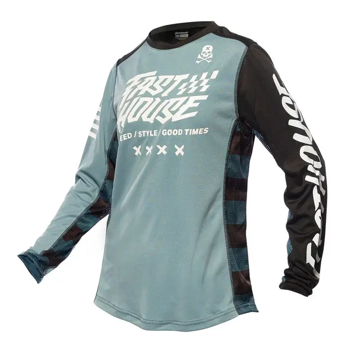 Fasthouse Grindhouse Rufio Jersey - Girls - Slate 1