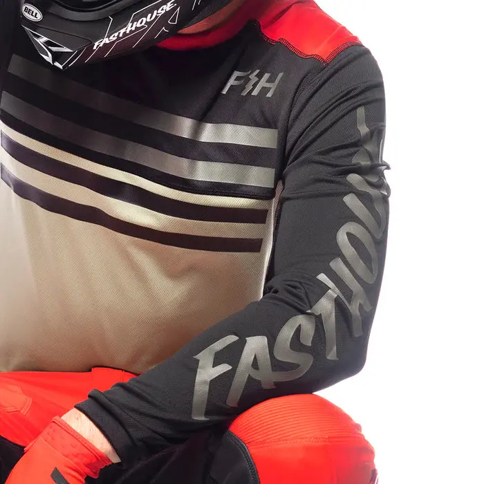 Fasthouse Grindhouse Tempo Jersey - Black-Infrared 4