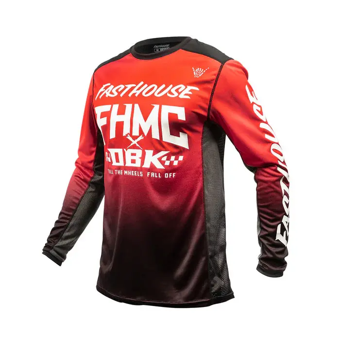 Fasthouse Grindhouse Twitch Jersey - Youth - Red-Black 1