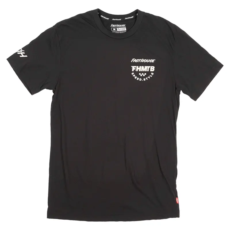 Fasthouse Hierarchy Short Sleeve Tech Tee - Black 1
