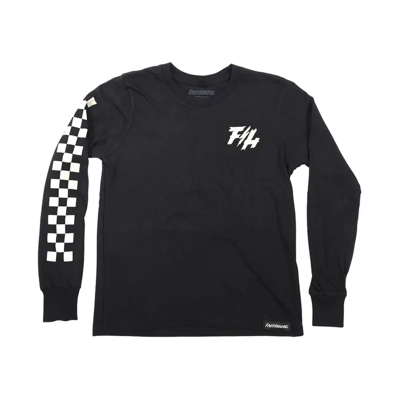Fasthouse High Roller Long Sleeve Tee - Youth - Black 1