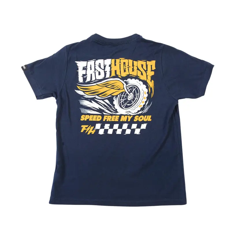 Fasthouse High Roller Long Sleeve Tee - Youth - Midnight Navy 2