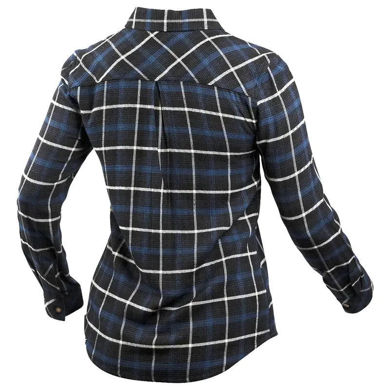 Fasthouse Honey Flannel Shirt - Womens - Dust Blue-Black 4