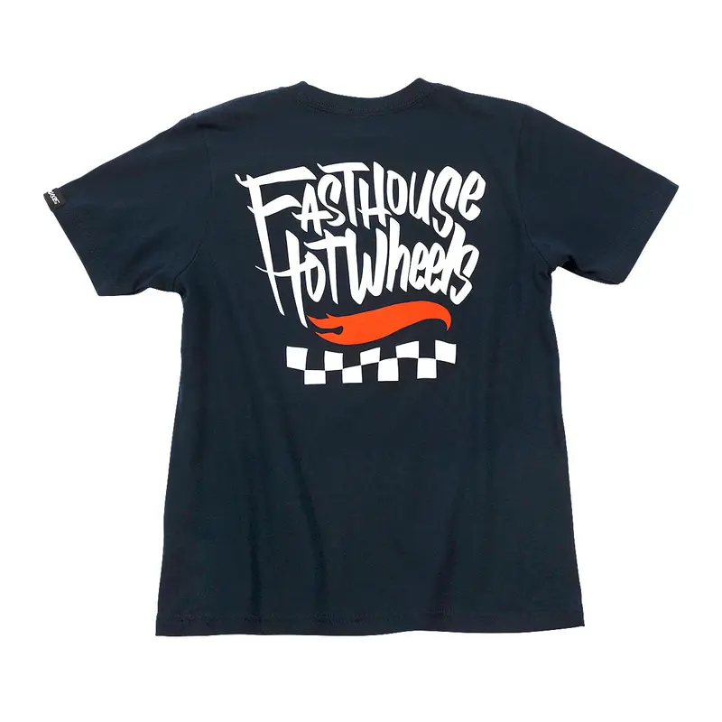 Fasthouse Hot Wheels Verve Tee - Youth - Midnight Navy 1
